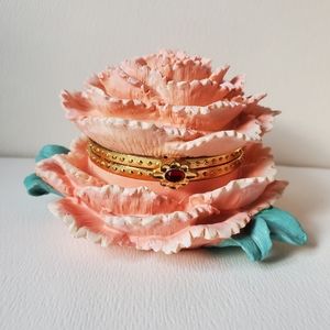 Vintage Avon Carnation Trinket Box